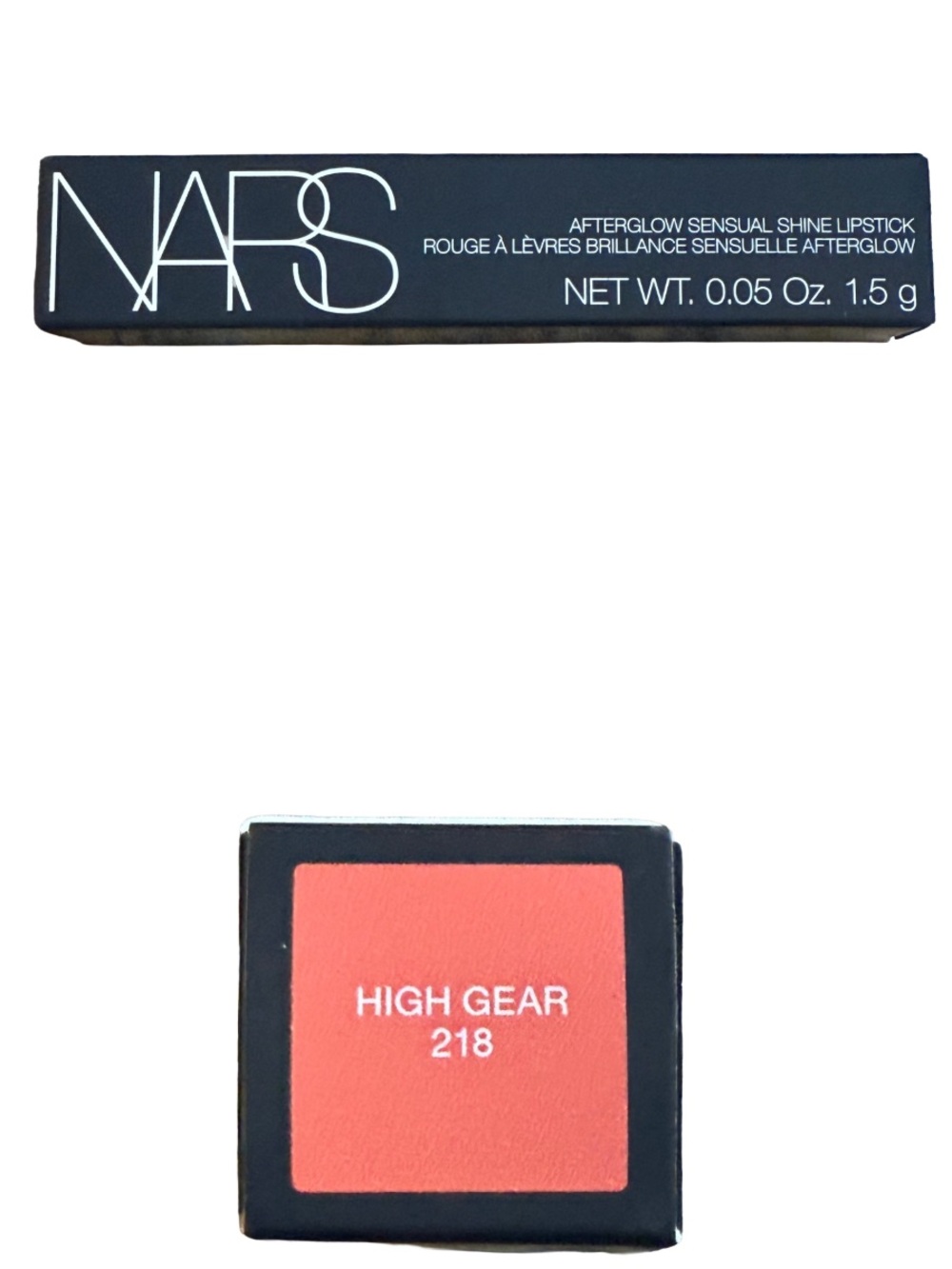 NARS Afterglow Sensual Shine Lipstick 218
High Gear Burnished Coral Full NIB